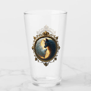 Lunar Balance – Where Shadows Embrace the Light. Glass