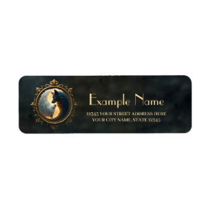 Lunar Balance – Where Shadows Embrace the Light. Return Address Label
