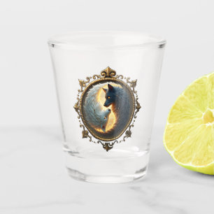 Lunar Balance – Where Shadows Embrace the Light. Shot Glass