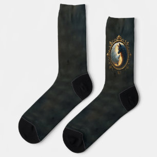 Lunar Balance – Where Shadows Embrace the Light. Socks