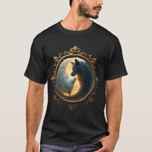 Lunar Balance – Where Shadows Embrace the Light. T-Shirt