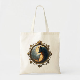 Lunar Balance – Where Shadows Embrace the Light. Tote Bag