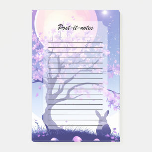 Lunar Bunny Night Post-it Notes