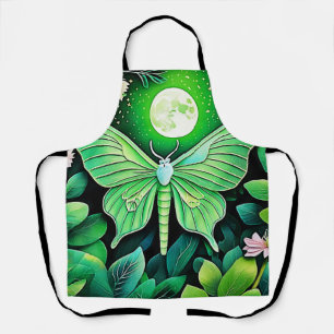 Lunar Butterfly Bloom Design Apron