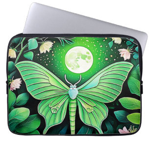 Lunar Butterfly Bloom Design Laptop Sleeve