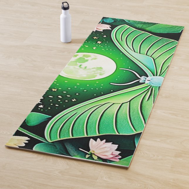 Lunar Butterfly Bloom Design Yoga Mat (In Situ)