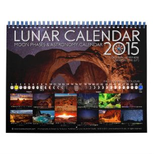 Lunar Calendar 2015 Astronomy Wall Calendar A