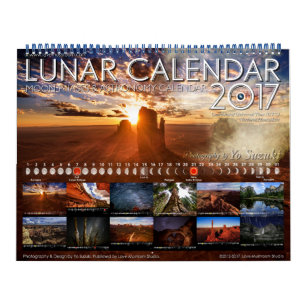 Lunar Calendar 2017 Moon Phases Astronomy Calendar