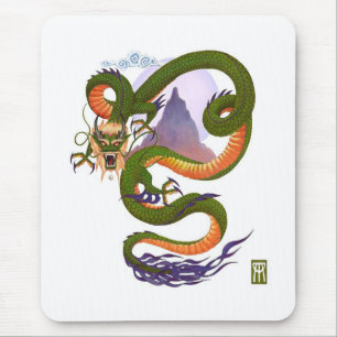 Lunar Chinese Dragon Mouse Pad