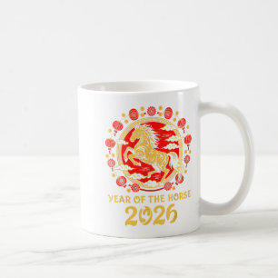 Lunar Chinese New Year 2026 Year Of The Horse Zodi Coffee Mug
