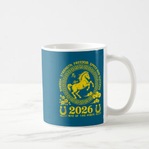 Lunar Chinese New Year Of The Horse 2026 Coffee Mug