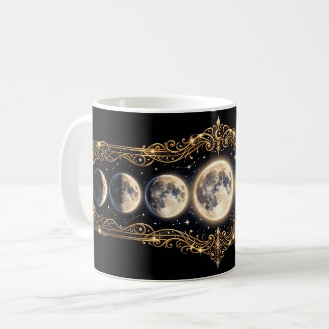 Lunar Cycle Coffee Mug (Front Left)