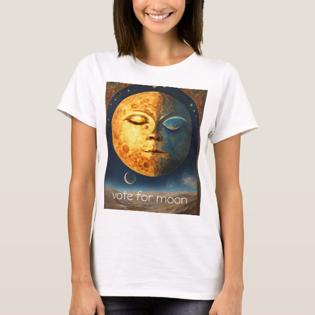 "Lunar Dreamscape" "Moonlit Magic" "Celestial Glow T-Shirt (Front)