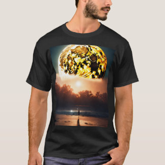 Lunar Dreamscape Moonlit Magic Chasing Moonbeams  T-Shirt
