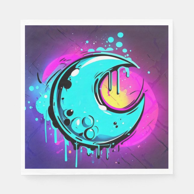 Lunar Drip Napkin (Front)