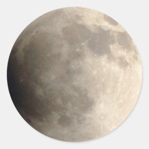 Lunar Eclipse (4) 12:01am April 15, 2014 Party Classic Round Sticker