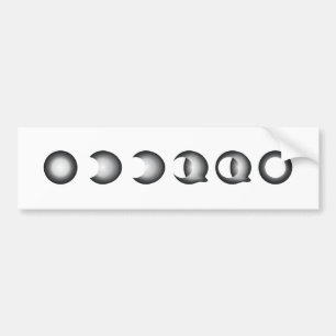 lunar eclipse bumper sticker