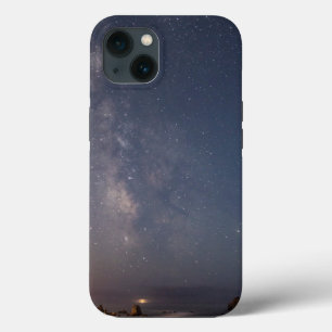 Lunar Eclipse & Milky Way Bandon Beach Oregon iPhone 13 Case