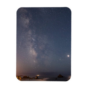 Lunar Eclipse & Milky Way Bandon Beach Oregon Magnet