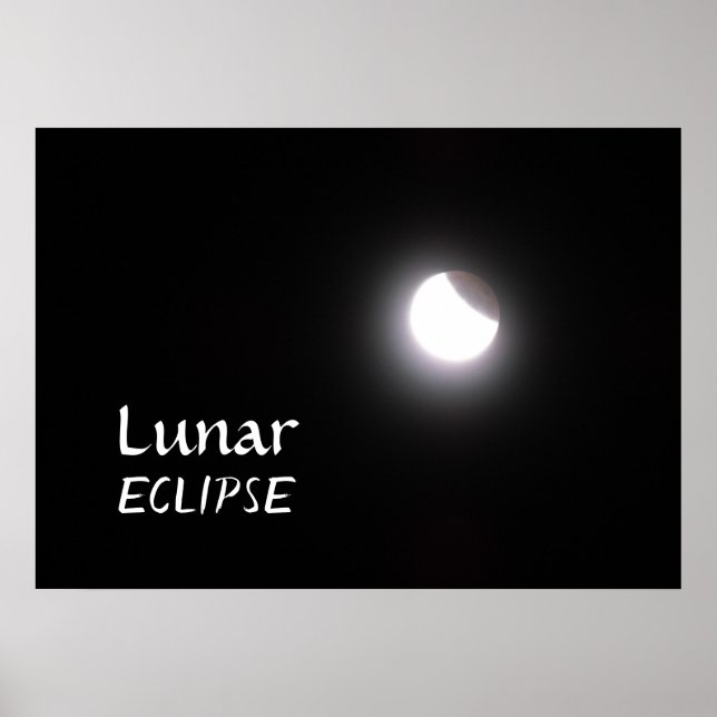 Lunar Eclipse Moon Photo Poster (Front)