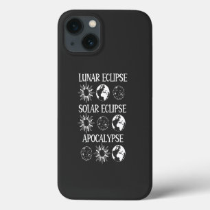 Lunar Eclipse Solar Eclipse Apocalypse Funny Space iPhone 13 Case