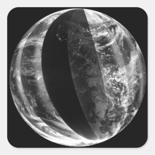 Lunar eclipse square sticker