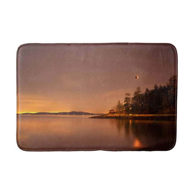Lunar Eclipse | Victoria, British Columbia Bath Mat (Front)