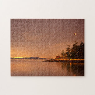 Lunar Eclipse   Victoria, British Columbia Jigsaw Puzzle