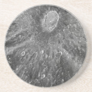 Lunar Impact Crater Tycho on Earth's Moon Coaster