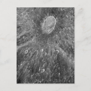Lunar Impact Crater Tycho on Earth's Moon Postcard