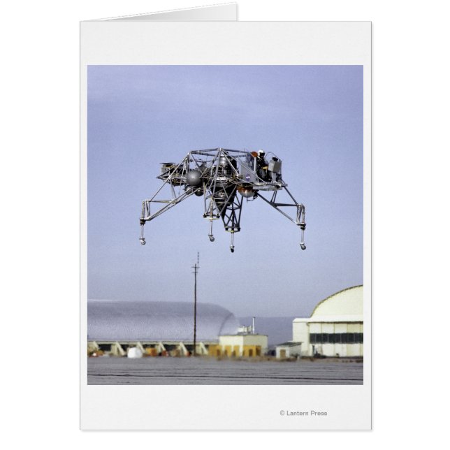 Lunar Landing Research Vehicle in Flight (Front)