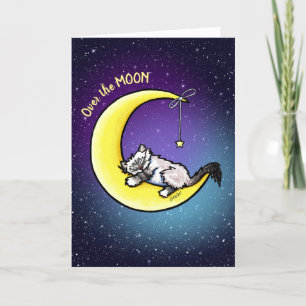 Lunar Love Ragdoll Cat Card