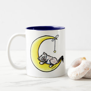 Lunar Love Ragdoll Cat Two-Tone Coffee Mug