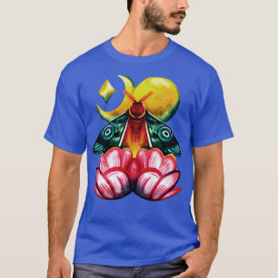 Lunar Luna Moth Moon Watercolor T-Shirt