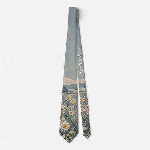 Lunar Meadow Personalized  Tie