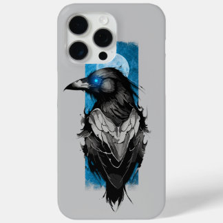 Lunar Messenger: Raven on Moonlit Night iPhone 15 Pro Max Case