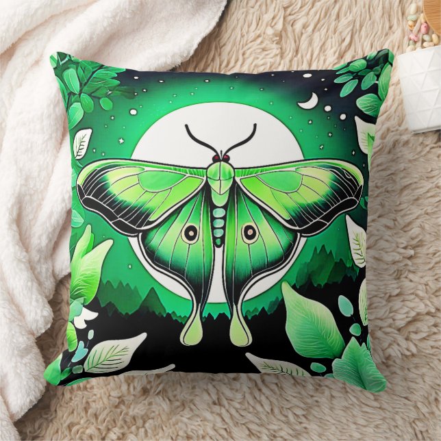 Lunar Moth Night Cushion (Blanket)