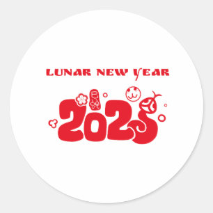 Lunar New Year 2025 Classic Round Sticker