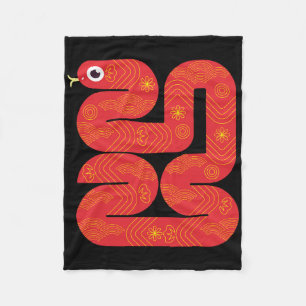Lunar New Year 2025 - Year Of The Snake Fleece Blanket