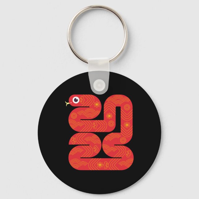 Lunar New Year 2025 - Year Of The Snake  Key Ring (Front)