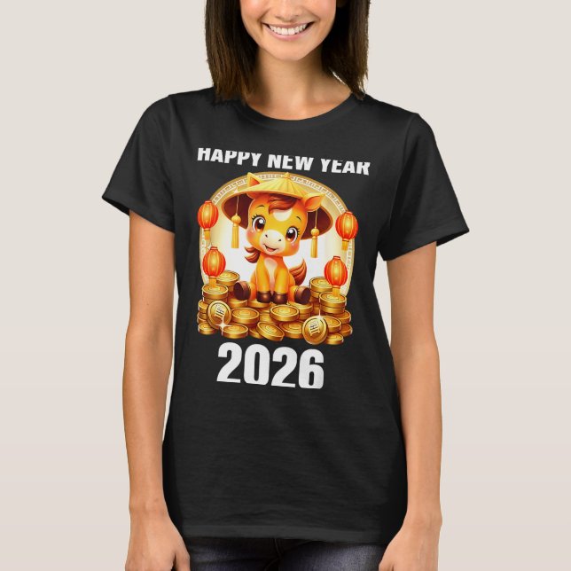 Lunar New Year 2026 Chinese New Year Decorations  T-Shirt (Front)
