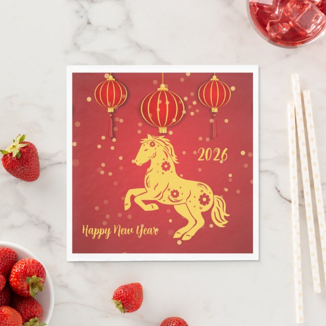 Lunar New Year 2026 | Year of the Horse Napkin (Insitu)