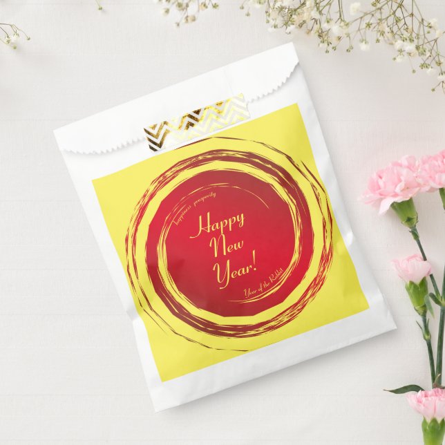 Lunar New Year Happiness Prosperity Harmony Favour Bag (Sealed)
