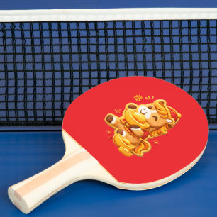 Lunar new year horse ping pong paddle