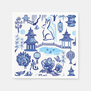 Lunar New Year Rabbit Chinoiseries Napkin