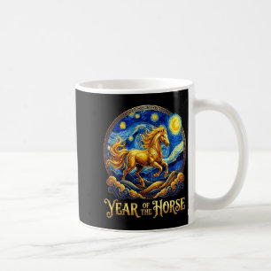Lunar new year the horse year chinese zodiac fire coffee mug