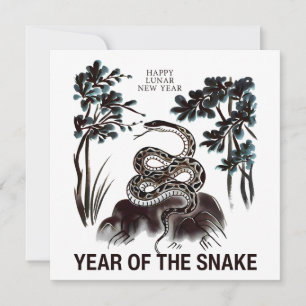 Lunar New Year Year Of The Snake Card