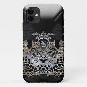 Lunar Party Girly Elegant Monogram iPhone 11 Case