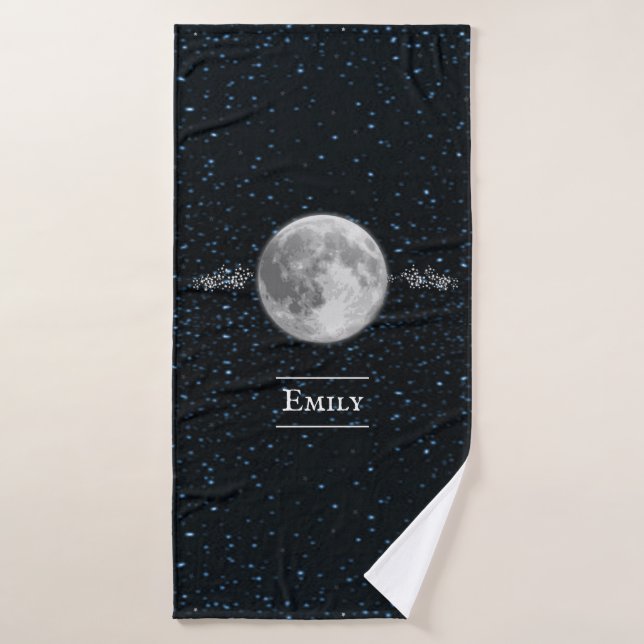 Lunar Personalised Bath Towel Set (Bath Towel)