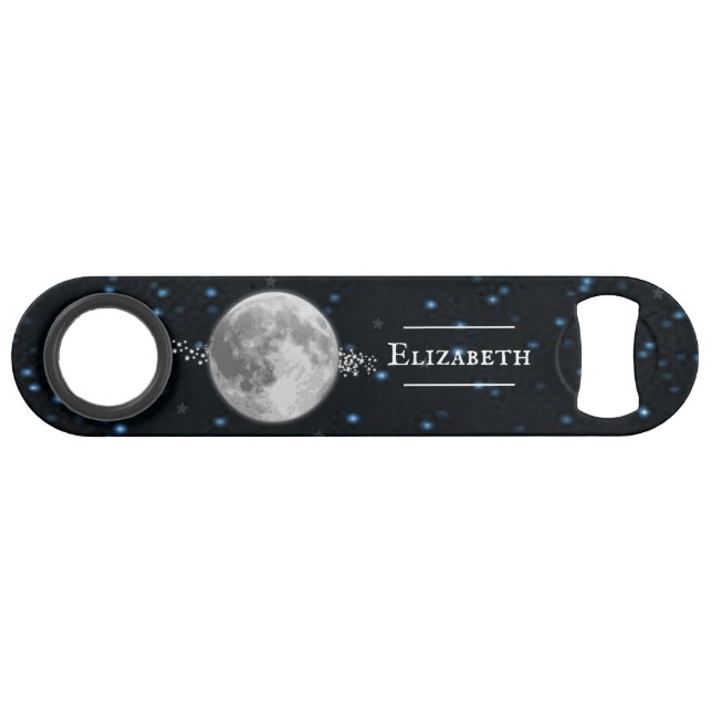 Lunar Personalised Bottle Opener (Front (Horizontal))